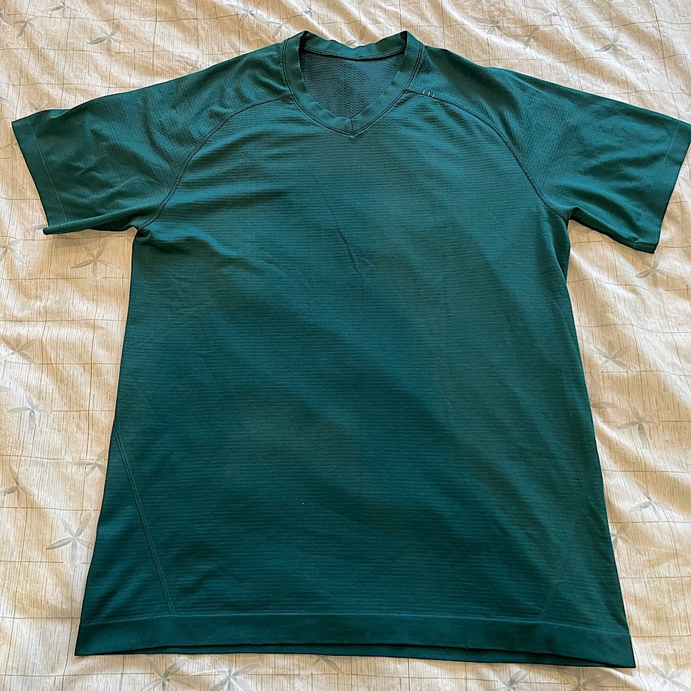 Lululemon Metal Vent Dark green/Turquoise V-Neck